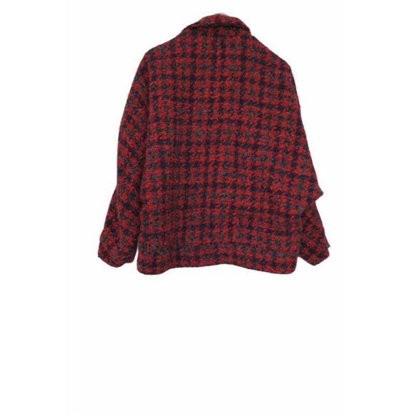 $348 FREE PEOPLE boucle baby tweed red coat S worn 3 times - Picture 4 of 7